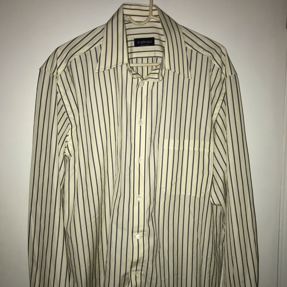 Men’s Canali Button Down Dress Shirt
